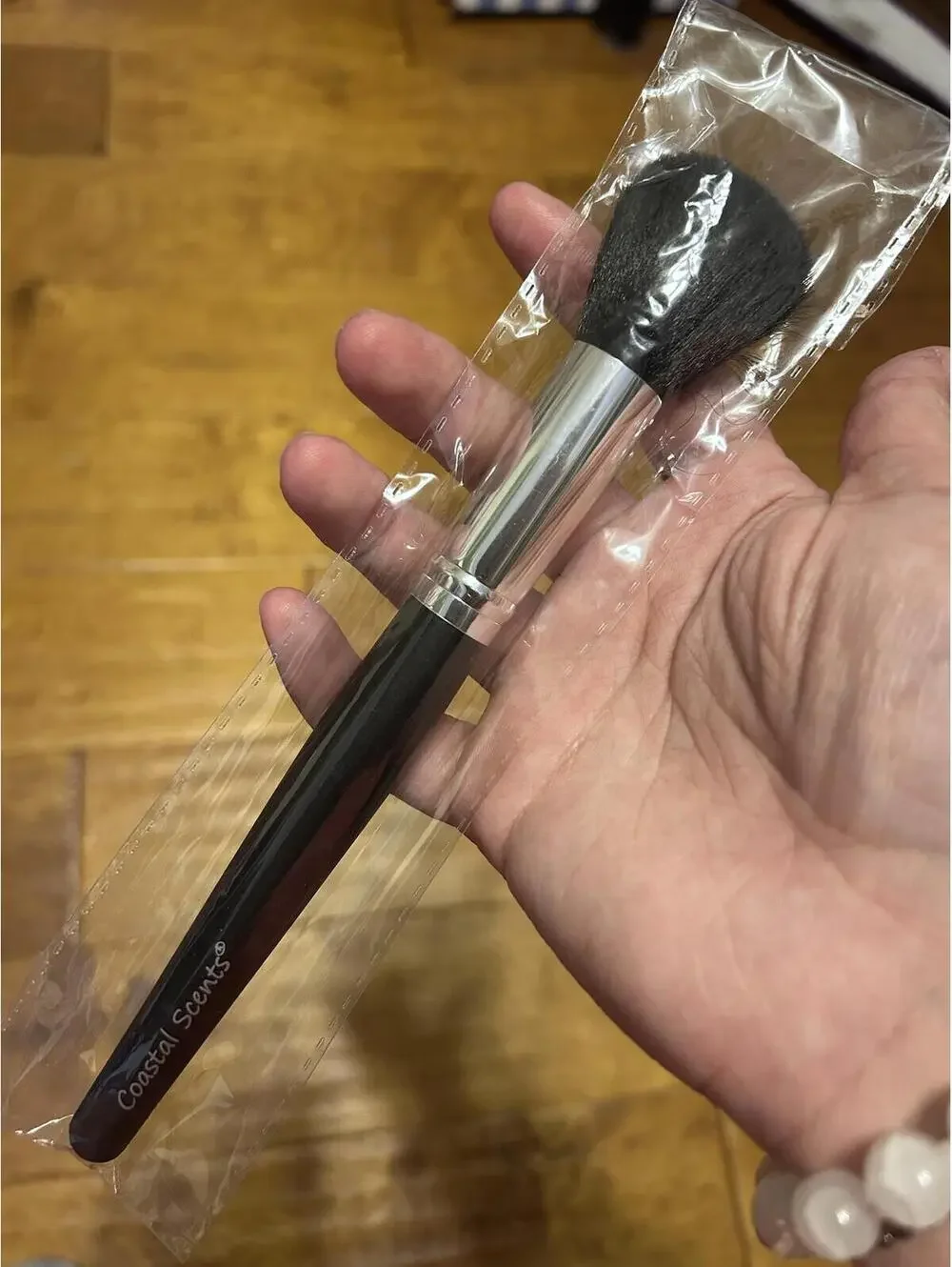Coastal Scents Makeup Brush Black Handle Silver Ferrule